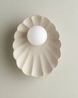 Ceramic Wall Oyster Sconce Light