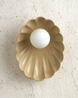 Ceramic Wall Oyster Sconce Light