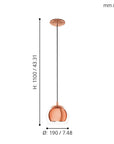 Roc Copper Pendant