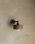 Concrete Straight Arm Wall Light