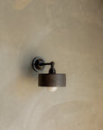 Concrete Straight Arm Wall Light