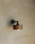 Concrete Straight Arm Wall Light