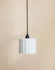 Concrete Fluted Pendant