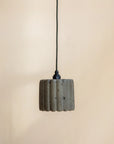 Concrete Fluted Pendant
