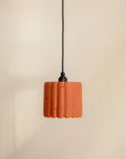 Concrete Fluted Pendant