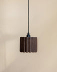 Concrete Fluted Pendant