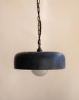 Concrete Large Wide Bowl Pendant