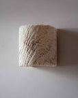 Fossil Coral Tube Flush Wall Sconce