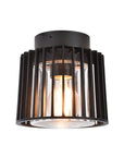 Black Aluminium Ceiling Light