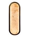 Oblong Alabaster Glass Wall Light