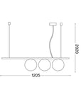 Perline 3 Light Pendant