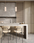 Oblong Travertine Pendant