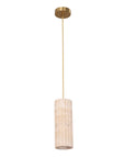 Oblong Travertine Pendant