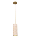 Oblong Travertine Pendant