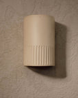 Handmade Ceramic Wall Light IP65 - Stone | Short