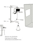 Exterior Handmade Ceramic Wall Light - Dusk