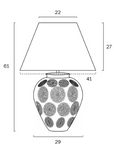 Sunburst Ceramic Table Lamp