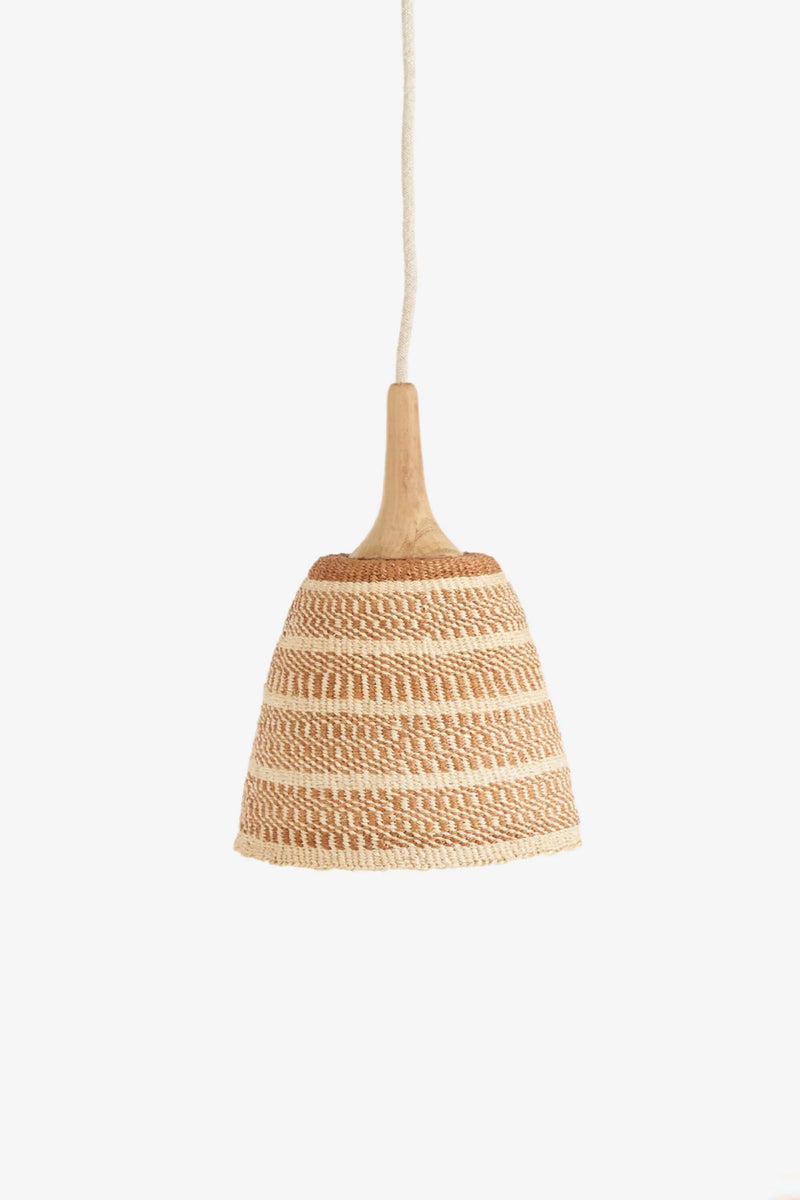 Hamilton weave deals natural pendant shade