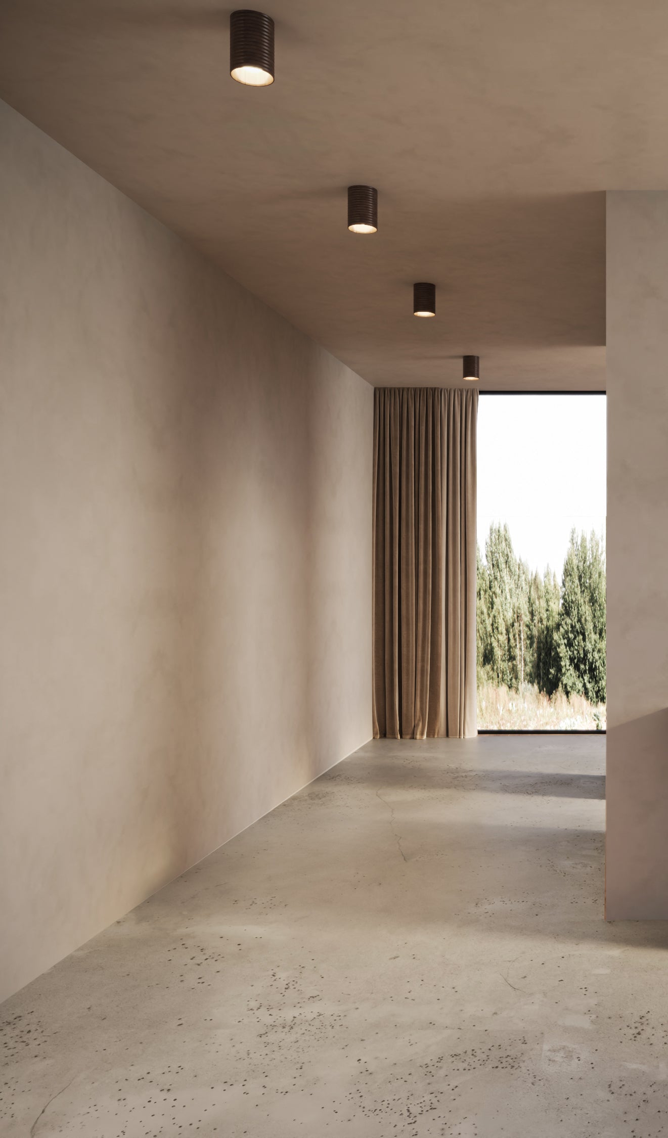 Wobbly Dawn Surface Mount Ceramic Ceiling Light