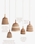 Hand Woven Caramel Bespoke Pendant