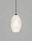 White Hand Blown Glass Pendant