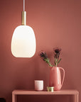 Alton Opal Glass Pendant Light