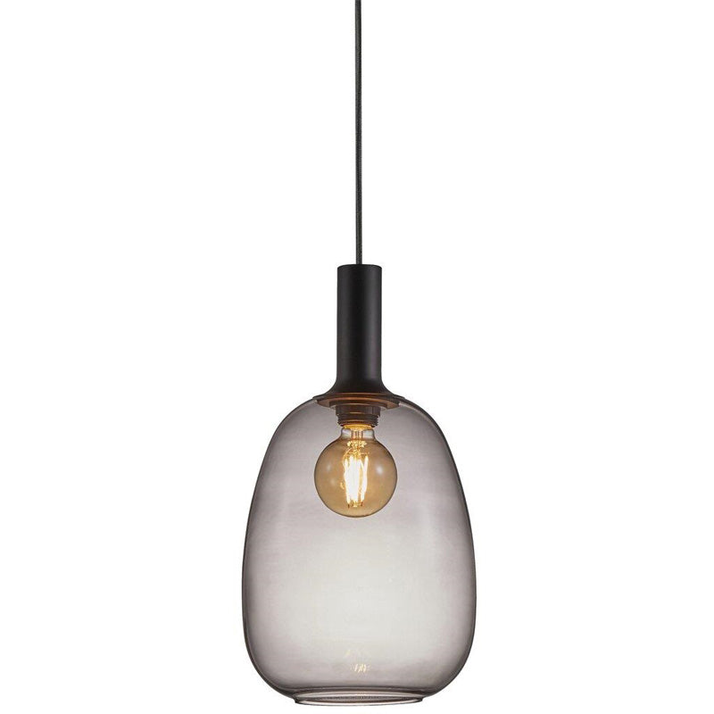 Smoked glass pendant light shop next