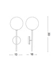Equinoxe Wall Light | Brass or Chrome