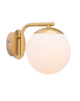 Grant Opaque Wall Light | Black or Brass