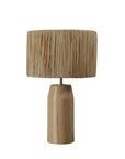 Drum Raffia Table Lamp