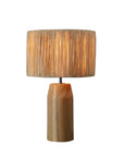 Drum Raffia Table Lamp