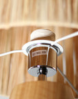 Drum Raffia Table Lamp