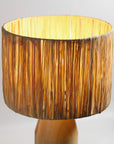 Drum Raffia Table Lamp
