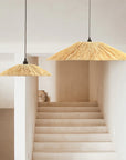 Wide Raffia Pendant Light | 3 Sizes