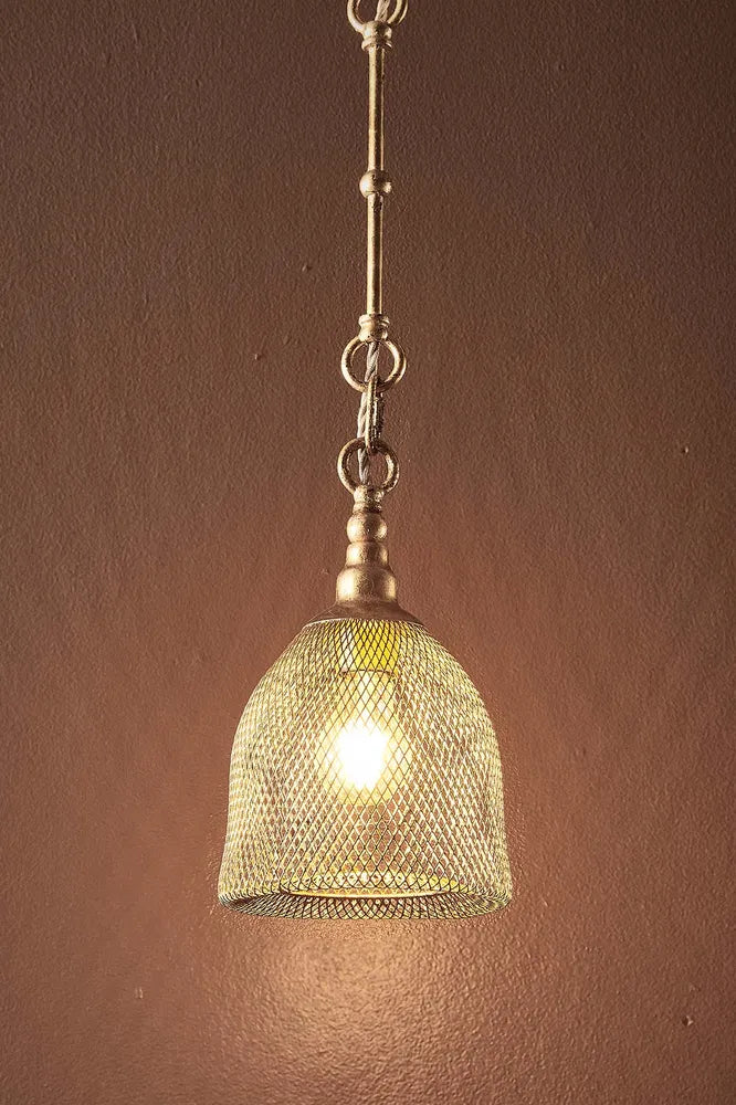 Gold mesh shop ceiling light