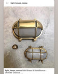 Solid Brass Oval bunker