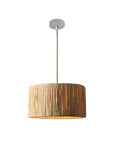 Drum Raffia Pendant Light