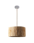 Drum Raffia Pendant Light