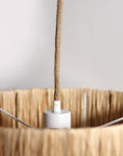 Drum Raffia Pendant Light