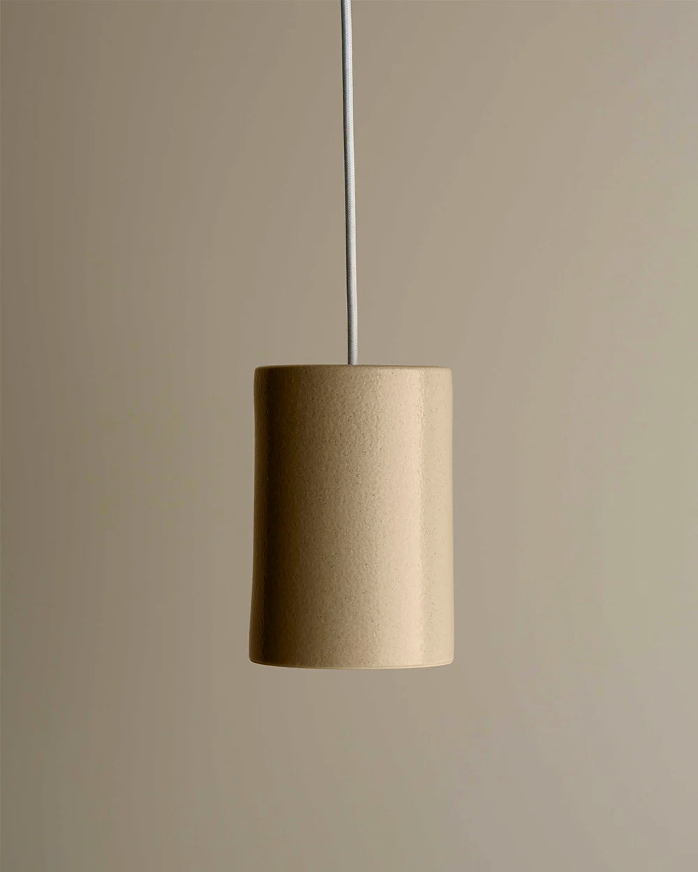Cast Cylinder Ceramic Pendant