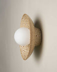 Ceramic Wall Dish Sconce Light