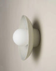 Ceramic Wall Dish Sconce Light