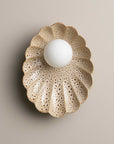 Ceramic Wall Oyster Sconce Light