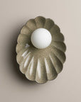 Ceramic Wall Oyster Sconce Light