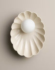 Ceramic Wall Oyster Sconce Light