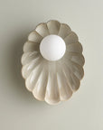 Ceramic Wall Oyster Sconce Light