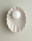 Ceramic Wall Oyster Sconce Light