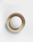 Ceramic Wall Bowl Sconce Light