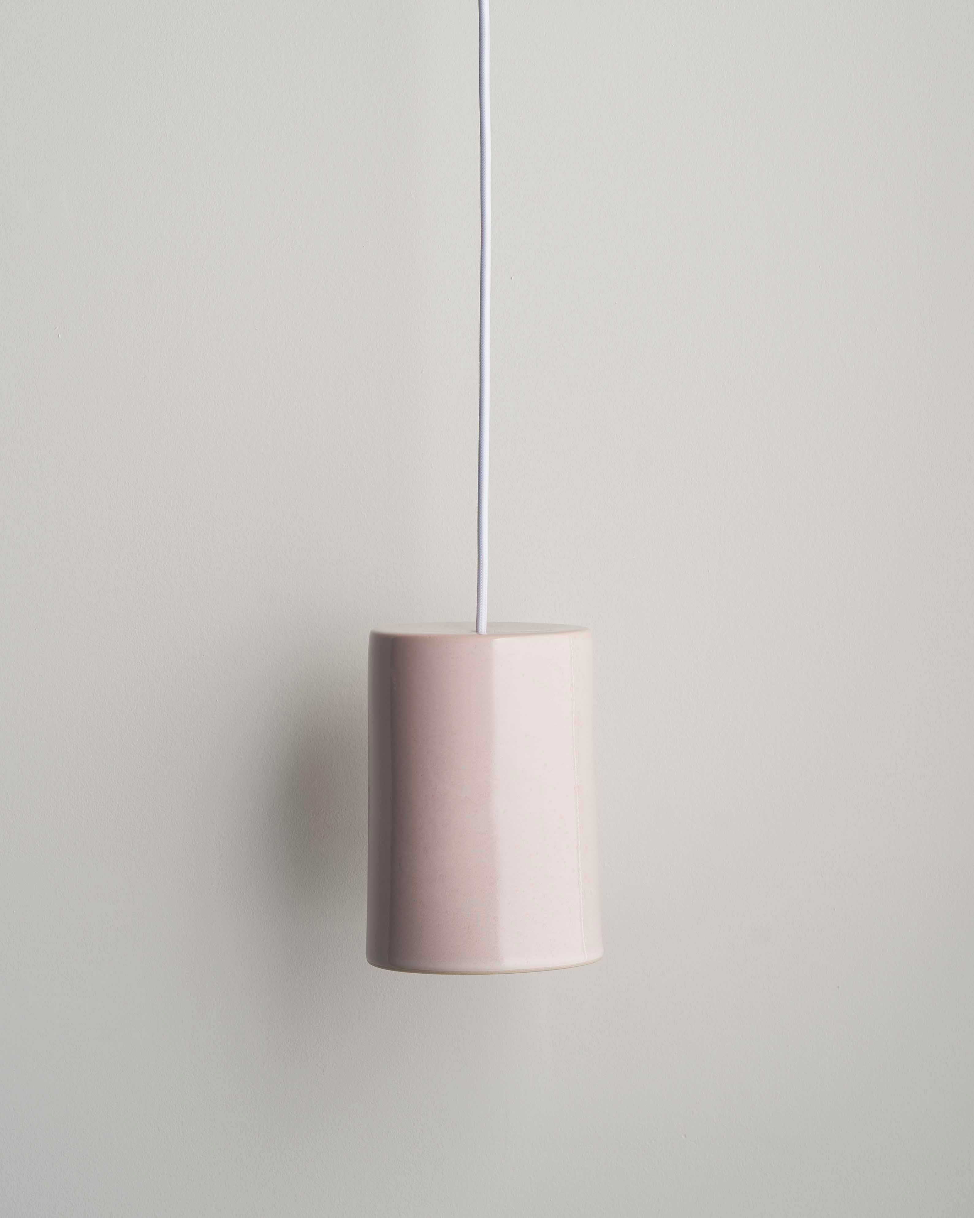 Cast Cylinder Ceramic Pendant