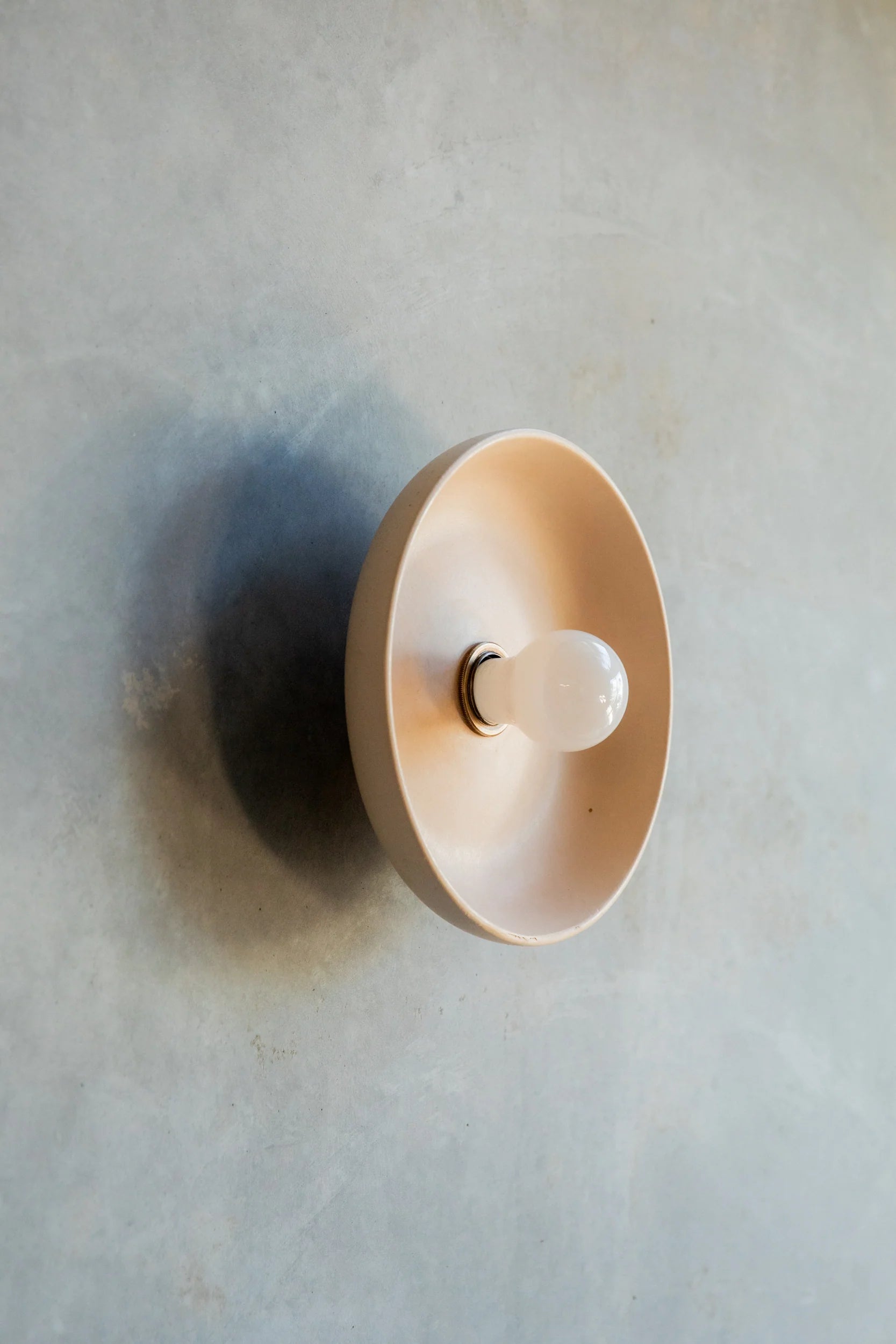 Concrete Round Wall Sconce
